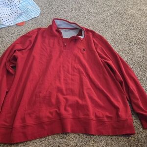 Polo Ralph Lauren Pullover MENS 3XL  Red 1/4 Zip Sweater Pony Logo